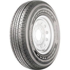 Goodyear Endurance front tread view showing deep grooves and traction benefit