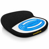 Goodyear front view cushion showing shape and cooling cover for all-day comfort