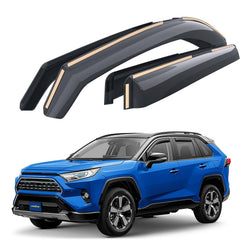 Goodyear front passenger deflector fitted on RAV4, reduces rain entry