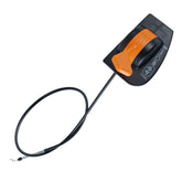 gopupu front view of throttle choke cable showing shape and mounting benefit