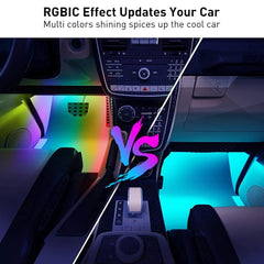 Govee LED strip close-up texture showing RGBIC color detail benefit
