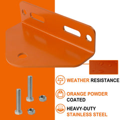 gradora hitch installed on a zero-turn mower demonstrating secure bolt-on fit