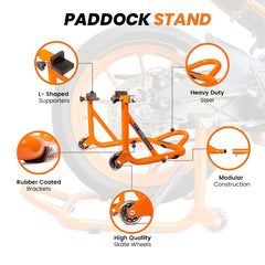 GRAND PITSTOP close-up of welds and orange powder coat for durability
