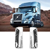 Grandroad Auto front view of chrome mirror covers showing fit and styling benefit