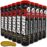 GREASECO cartridge front packaging showing brand and 10-pack convenience