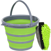 GreatCool collapsible bucket front view showing compact design and stable rim for easy storage