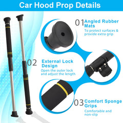 Greeily angled rubber cap detail protecting vehicle paint and improving grip