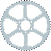 GREHUA front view of 60-tooth sprocket showing bolt pattern and lightweight cutouts benefit durability