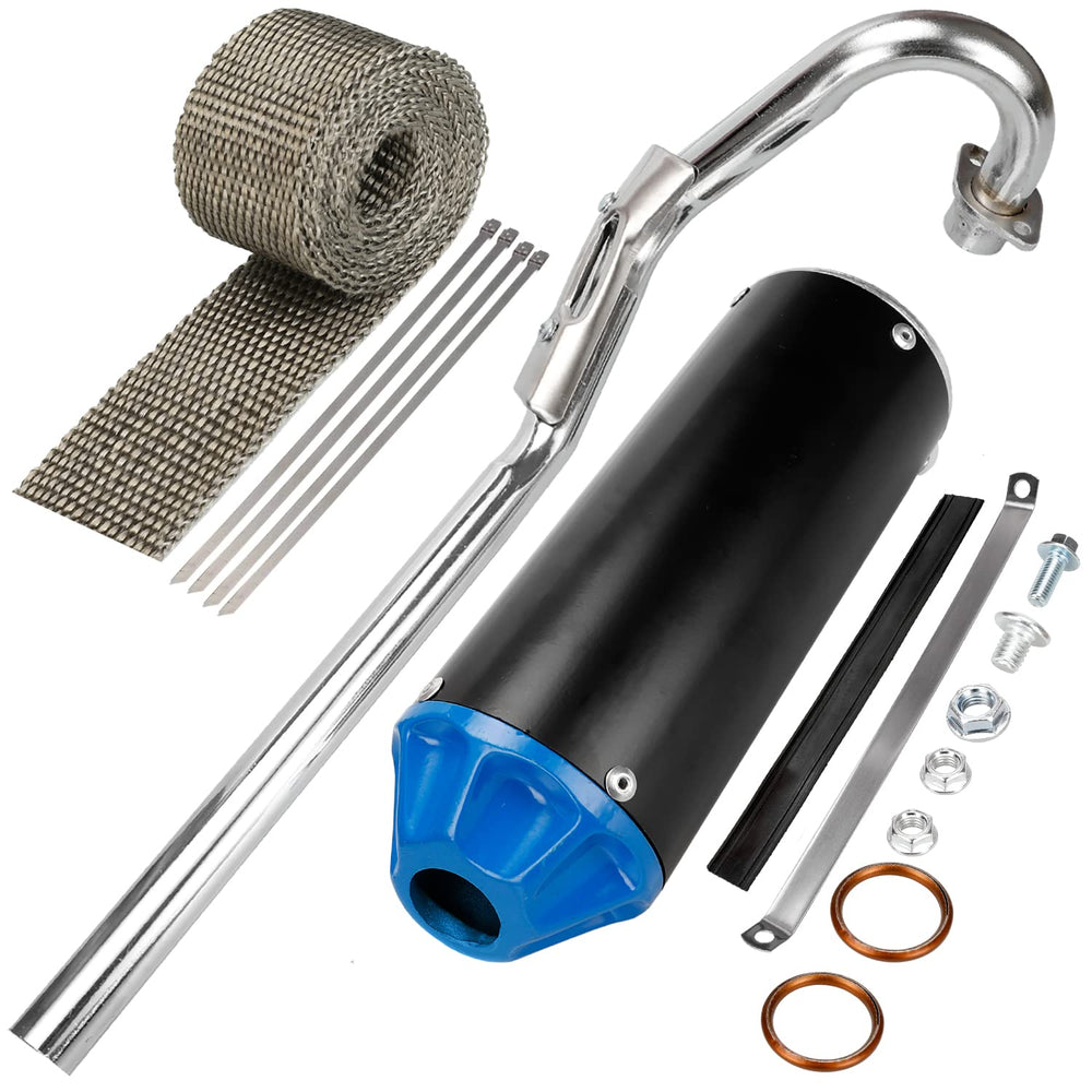 GREHUA front packaging showing included muffler kit and benefits