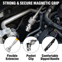 GRENPRO mat conformed to car hood demonstrating flexible fit and surface protection