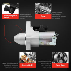 Grezuton starter gear teeth closeup highlighting robust construction for dependable cranking