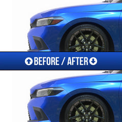 GRIDREADY installation in progress on Civic demonstrating bubble-free finish