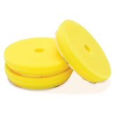 Griot's Garage front view of three 3-inch pads showing packaging and contents, durable