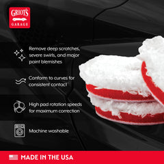 Griot's Garage pad foam interface side illustrating rebound for consistent rotation