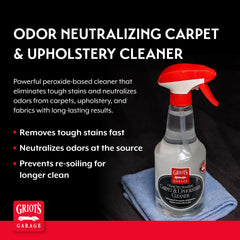 Griot's Garage rich foam close-up penetrating carpet fibers for deep cleaning