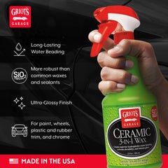 Griot's Garage glossy paint closeup showing deep shine and beading