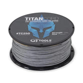 GT Tools Titan Cord spool front view showing full 250 ft capacity and durable build