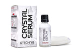 Gtechniq bottle front showing Crystal Serum Light and a premium finish benefit