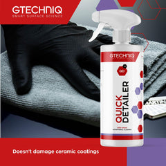 Gtechniq detailer close-up of liquid texture highlighting smooth, non-abrasive formula