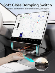 Guaiblue open compartment with phone and keys demonstrating organized storage