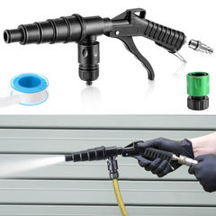 Gulfmew flush gun front view showing tool and ergonomic design for reliable flushing