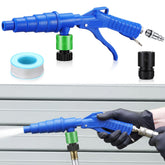Gulfmew flush gun front view showing robust shape and easy grip for efficient flushing