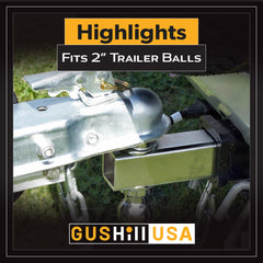 GusHill GH25138 latch detail highlighting trigger latch and pin hole for added security
