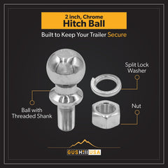 GusHill chrome surface detail demonstrating corrosion-resistant finish for lasting use