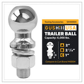 GusHill GH40004 front view showing 2 inch ball and solid construction for reliable towing