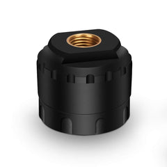 GUTA GS02 mounted on wheel valve stem showing correct installation benefit