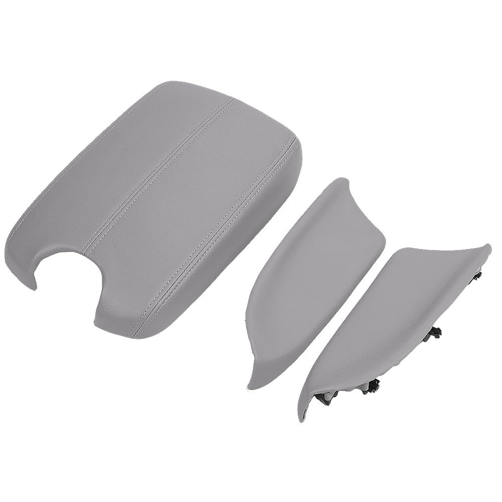 Guteauto front view of replacement armrest cover showing a clean grey finish and fit