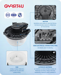 GVPART4U side profile with scale showing compact design for easy front HVAC installation