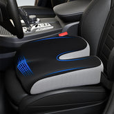 GXHYSW front view of booster cushion showing ergonomic shape and comfortable lift