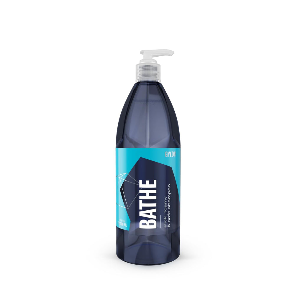 Gyeon Bathe front bottle showing label and volume, conveys trusted brand care