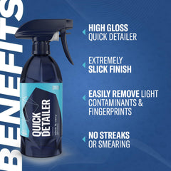 Gyeon quick detailer spray nozzle close-up for precise, mess-free application