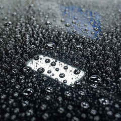 Gyeon application on wet panel showing quick spray-on rinse-off workflow