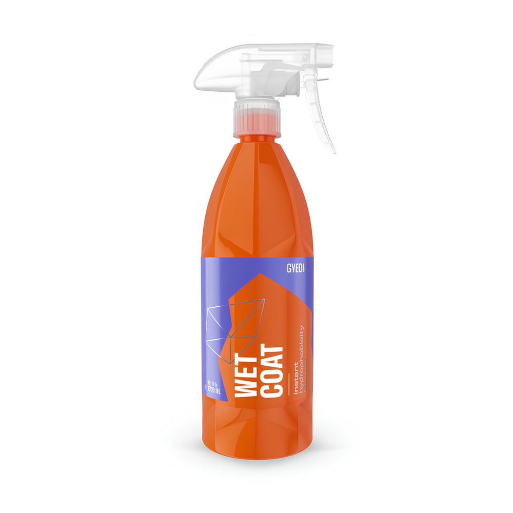 GYEON wet coat front label showing product identity and easy-use benefit