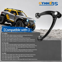 GYMMEDS driver side upper control arm close-up with forged steel strength benefit