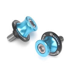 GZDLMoto front view of spool pair showing secure fit and clean styling