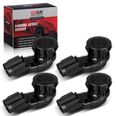 GZGN front view of four bumper sensors showing clean OEM-style fit and easy replacement benefit