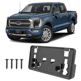 GZSH front license plate frame front view showing clean OEM look and secure fit