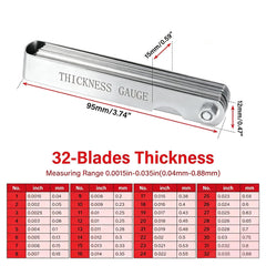 GZZTORES blade thickness scale readout showing fine incremental sizes for accuracy