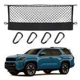 Hacyikee cargo net front view showing fit and trunk coverage benefit