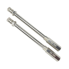Haltec beside ruler illustrating 4.25 inch reach for deep rims