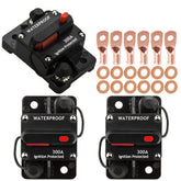 Hamolar front view of three 300A breakers showing robust casing and easy mounting