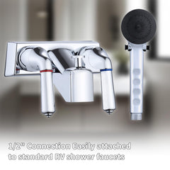 hansengroe 47-inch hose and bracket displayed coiled for flexible reach and secure mounting