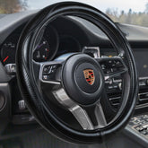 HAOKAY front view steering wheel cover adds luxury look and improved grip