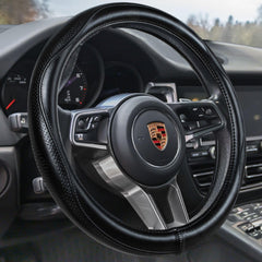 HAOKAY front view steering wheel cover adds luxury look and improved grip