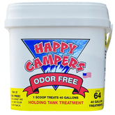 Happy Campers front packaging showing product and treatment count benefits
