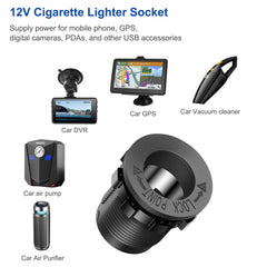 Hapytrip waterproof cigarette socket with cap providing weatherproof protection